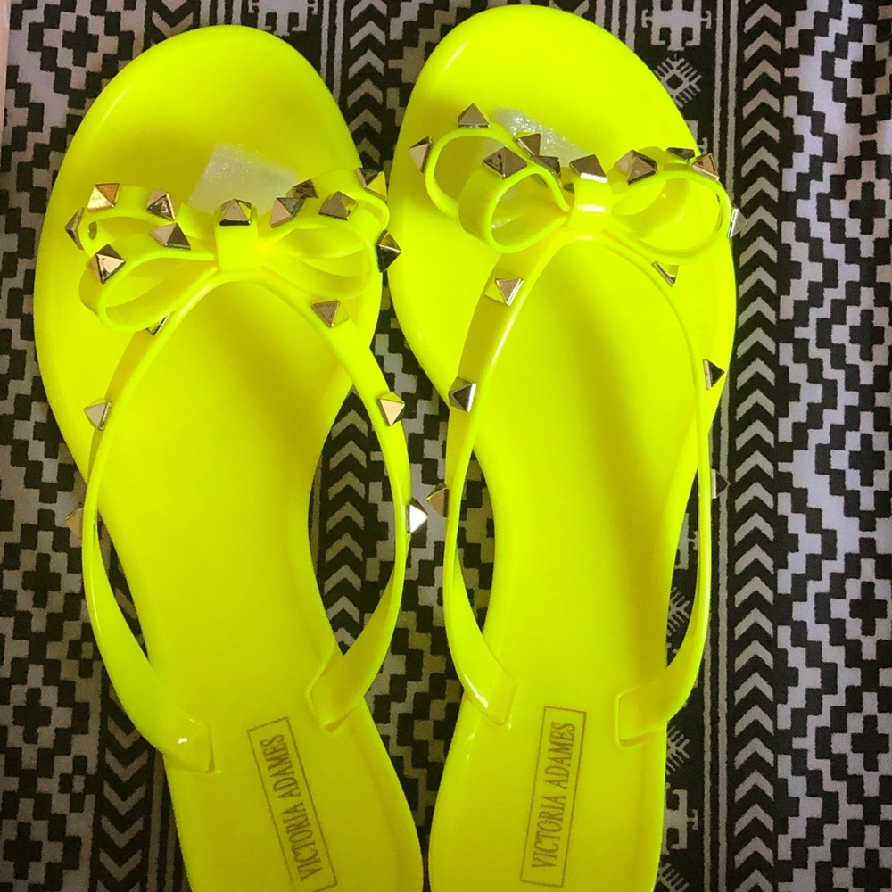 Neon Yellow Sandals